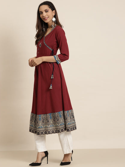 Patchwork Anarkali Kurta