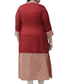Rayon & Cotton Cambric Zig-Zag Printed A-line Kurta