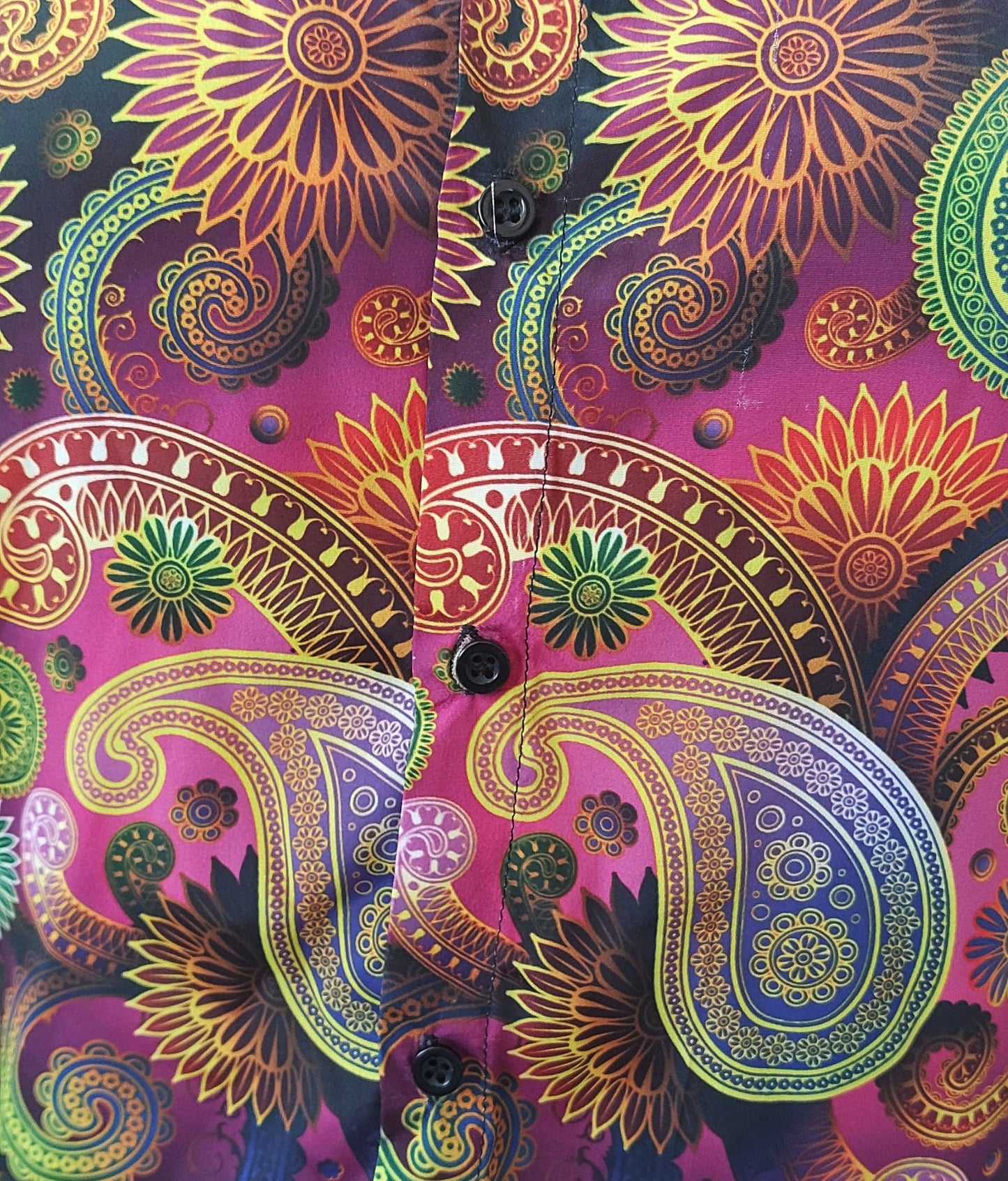YASH GALLERY Men's Polyester Floral Printed Regular Shirt (Multi)