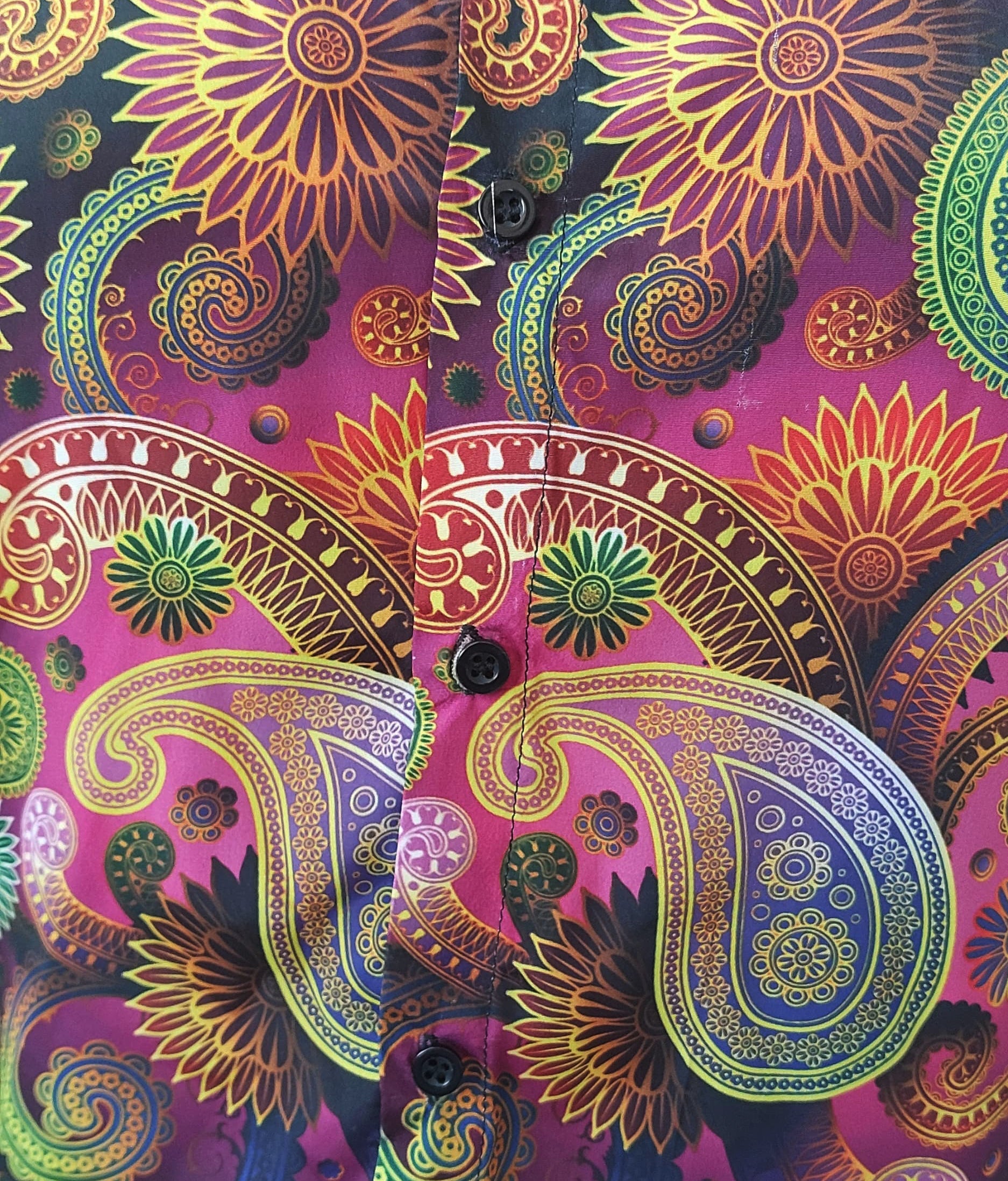 YASH GALLERY Men's Polyester Floral Printed Regular Shirt (Multi)