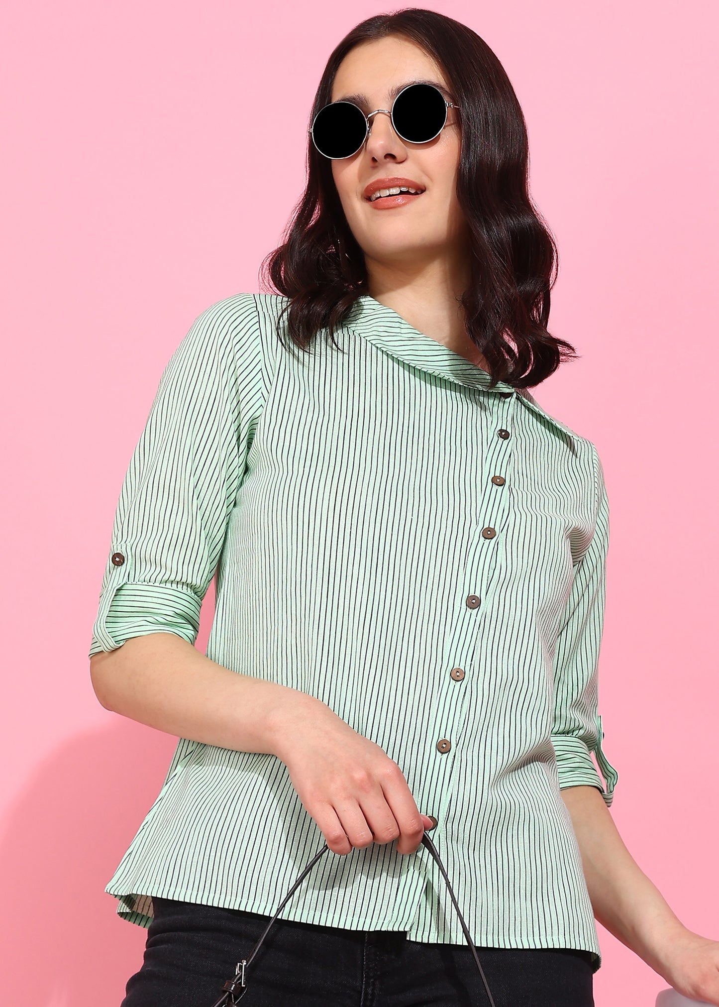Casual Regular Sleeve Striped Top