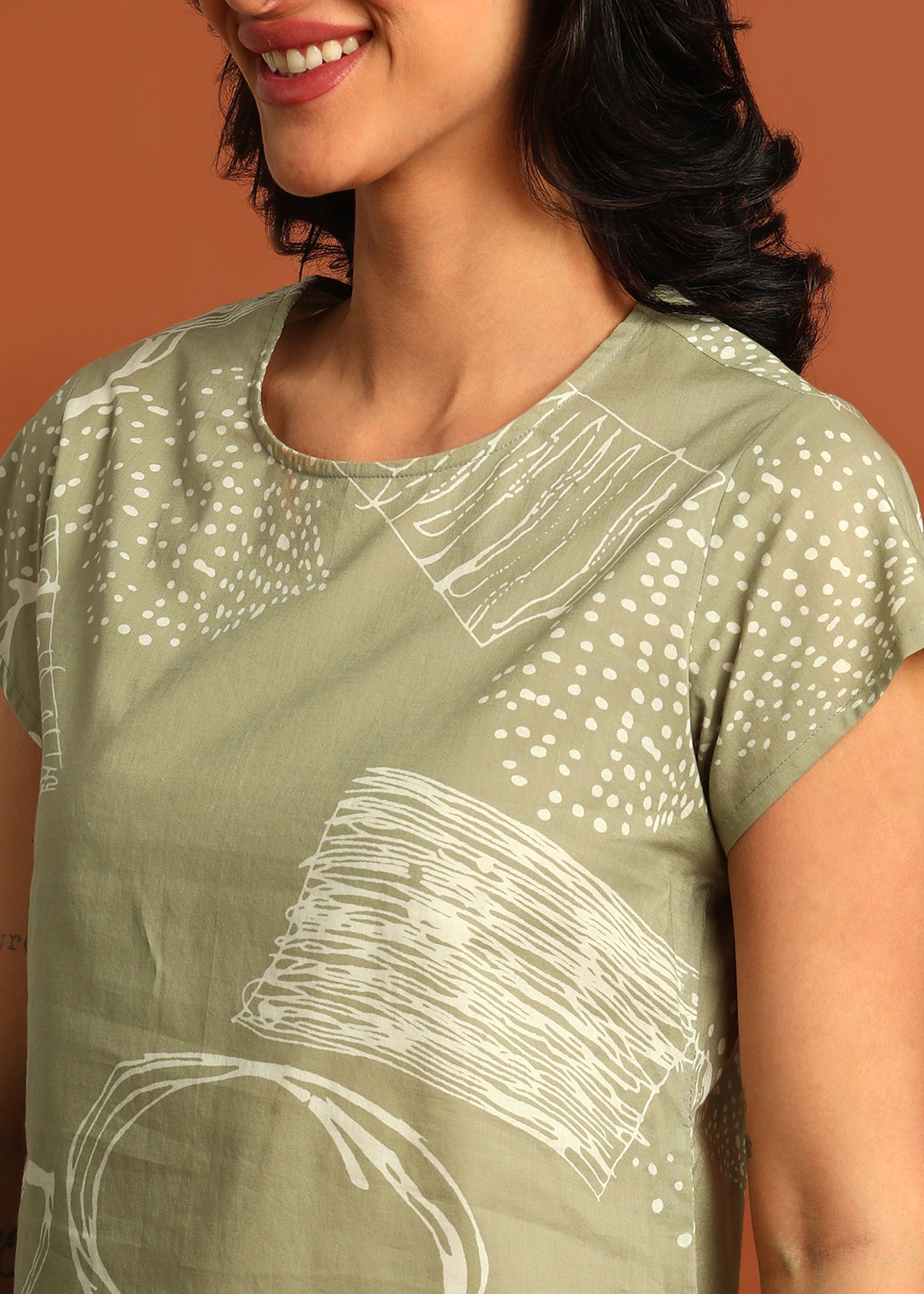 Yash Gallery Women's Cotton Cambric Printed Night Suit Set – Half Sleeve Top & Pajama | Loungewear & Sleepwear Set