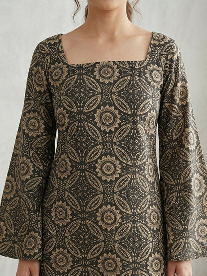 YASH GALLERY Pure Cotton Corset Back Short Kurti