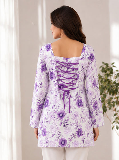 YASH GALLERY Pure Cotton Corset Back Short Kurti