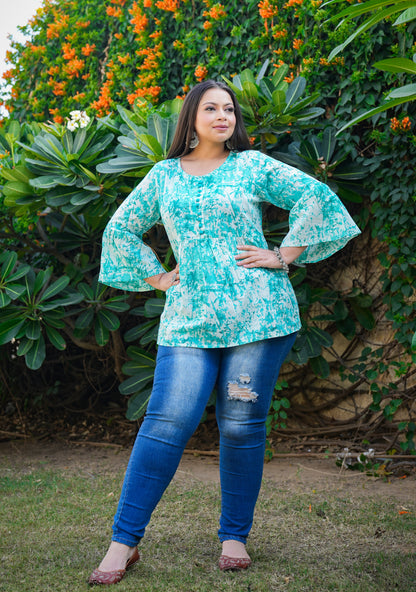 Yash Gallery Women Tunic Shirt Plus Size