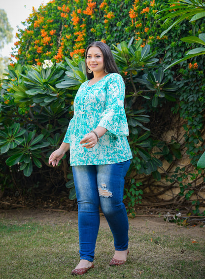 Yash Gallery Women Tunic Shirt Plus Size