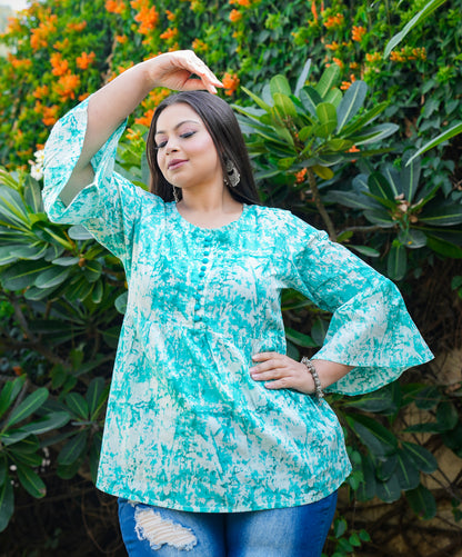 Yash Gallery Women Tunic Shirt Plus Size