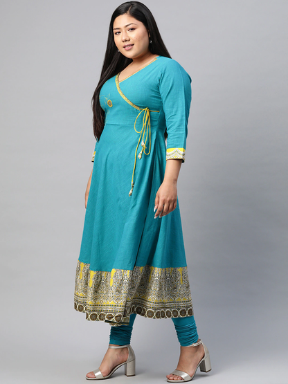 Patchwork Anarkali Kurta