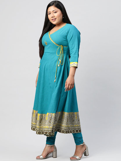 Patchwork Anarkali Kurta