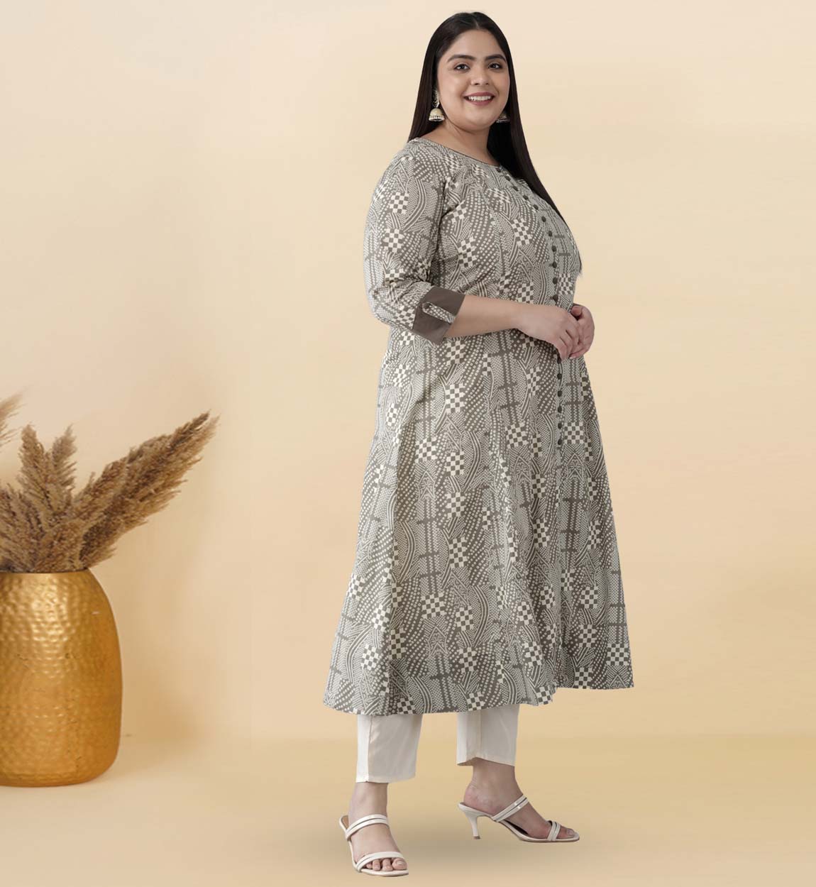 Latest Plus Size Anarkali Kurtis For Women - ADIRICHA | Anarkali dress, Plus  size dresses, Dress