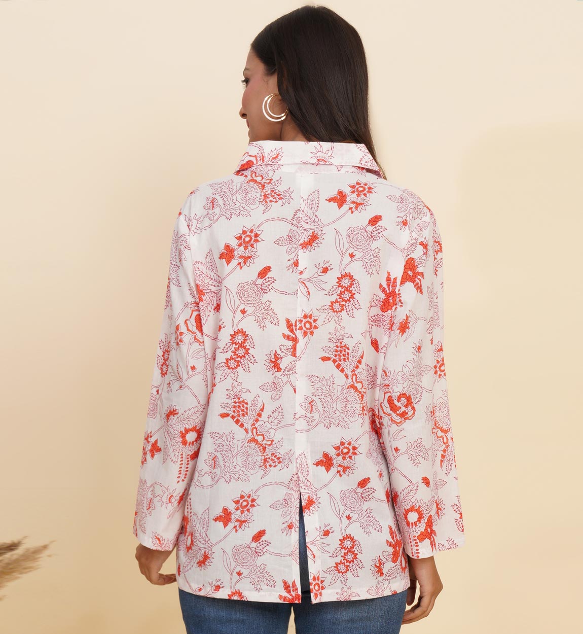 YASH GALLERY Women's Floral Printed Summer Coat