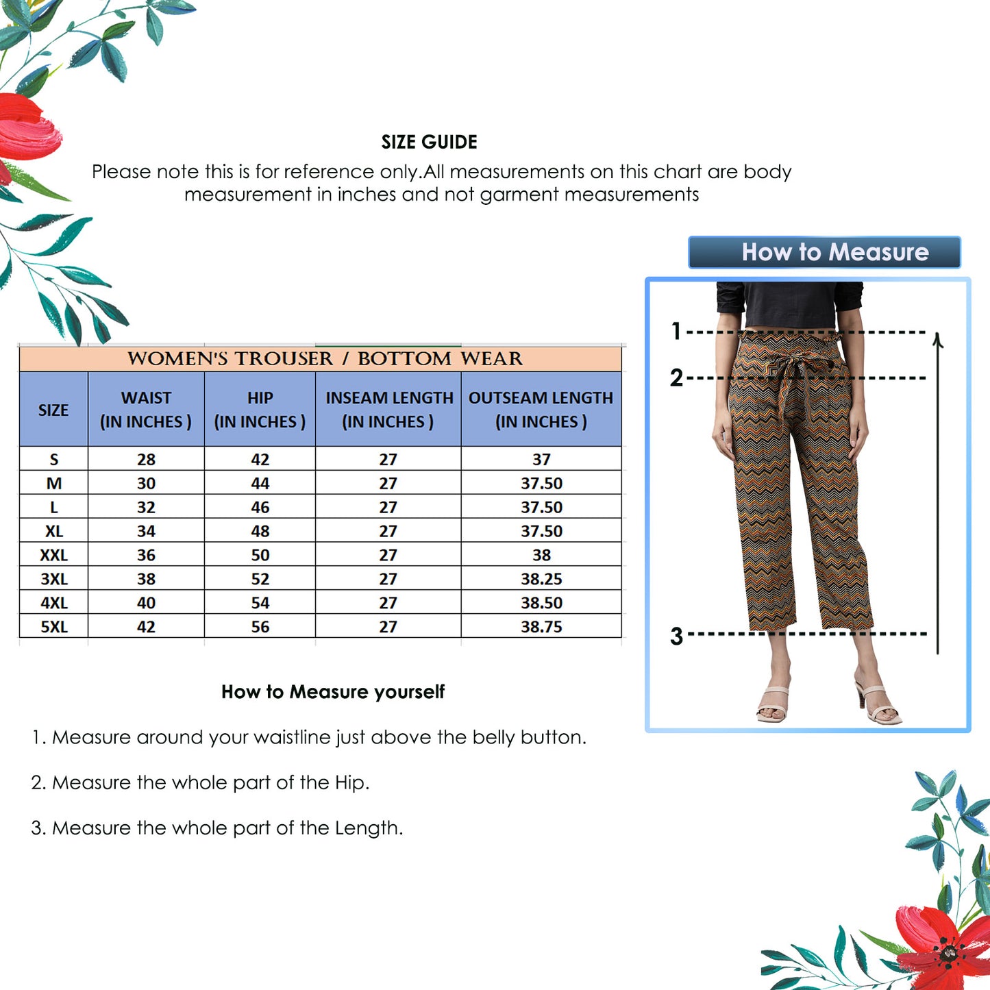Cotton Zig-Zag Printed Regular Fit Casual Trouser Pants