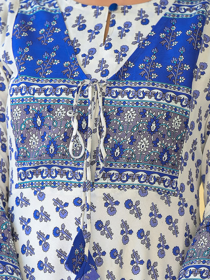 Rayon Floral Printed Anarkali Kurta