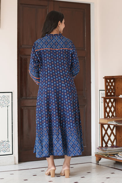 Rayon Floral Printed Anarkali Kurta