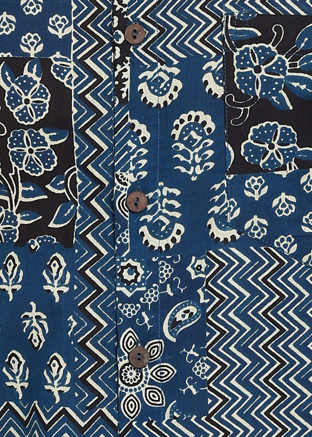 Yash Gallery Men's Printed Cambric Cotton Half Sleeve Shirt