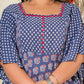 YASH GALLERY Women's Plus Size Floral Printed Smoking Embroidered Maternity Wear Anarkali Kurti