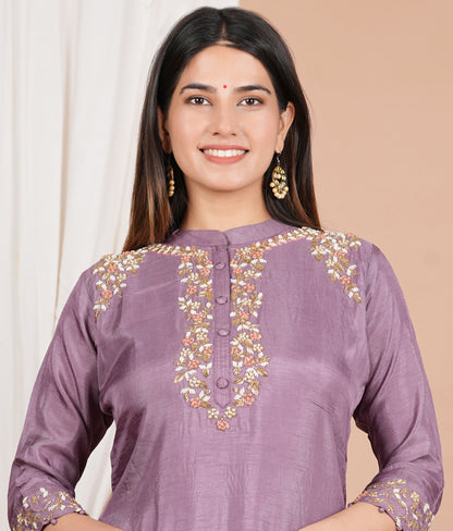 YASH GALLERY Women's Tubelight work Straight Kurta