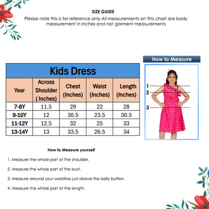 YASH GALLERY Kids One Shoulder Starp Floral Printed Dress