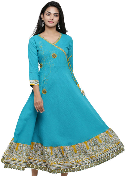 Patchwork Anarkali Kurta