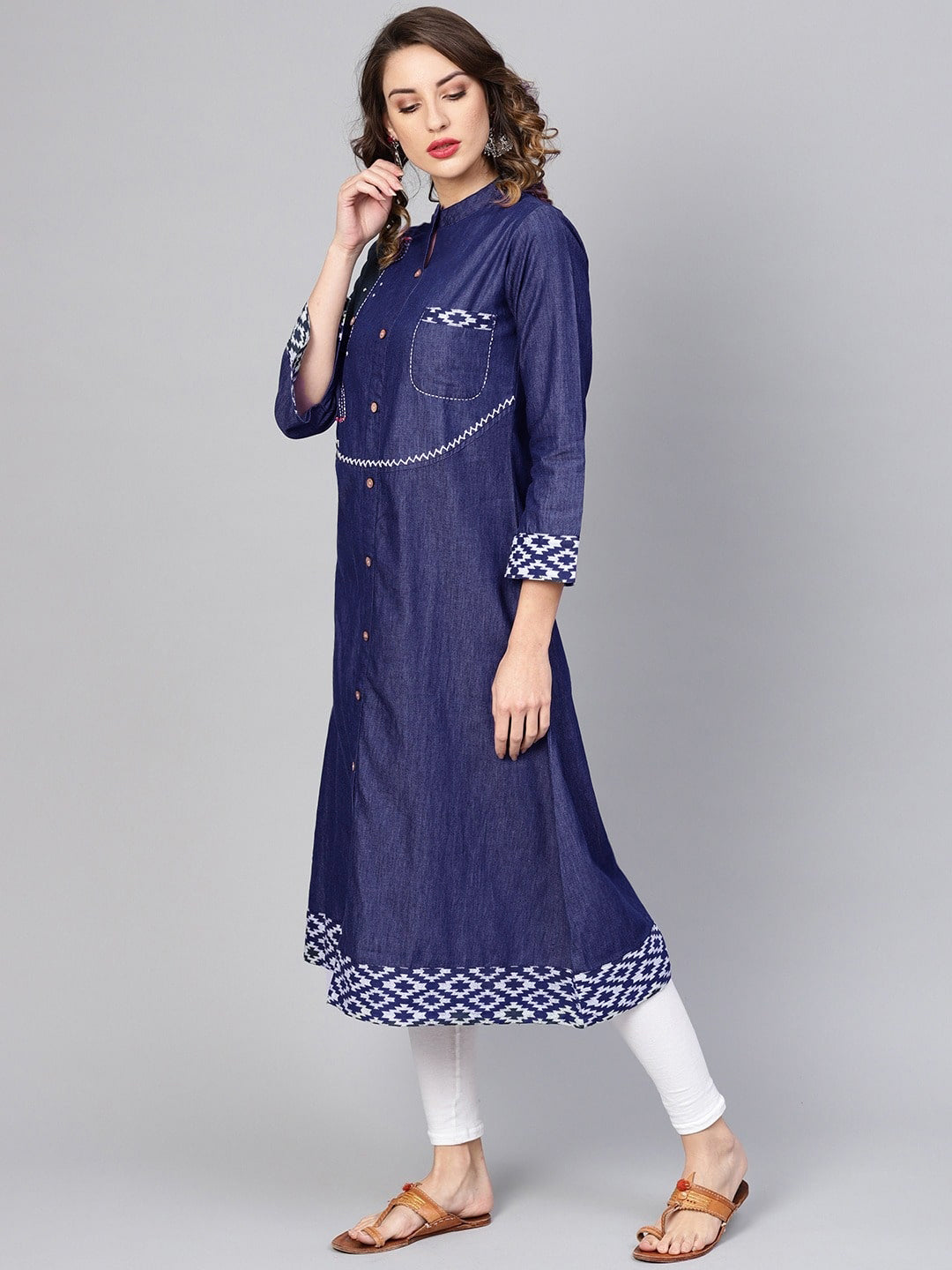 Buy online Women's Straight Kurta from Kurta Kurtis for Women by Meher  Impex for ₹1299 at 66% off | 2024 Limeroad.com