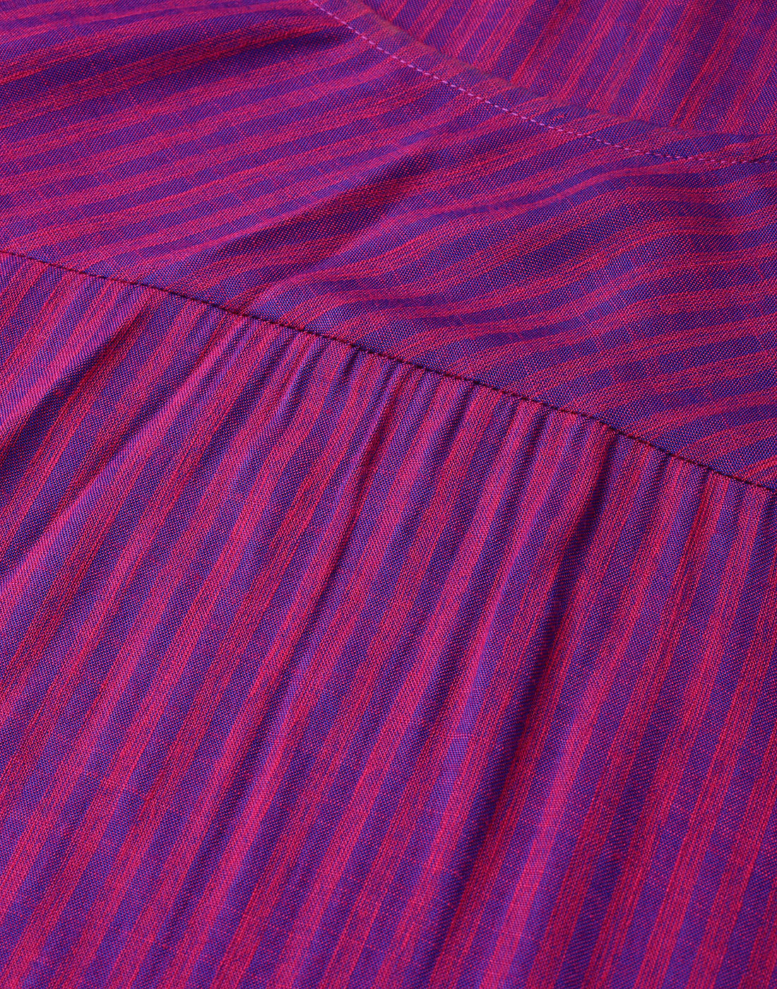 women viscose stripe regular top purple