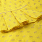  Cambric Cotton Golden Butti Printed Anarkali Kurta (Yellow)