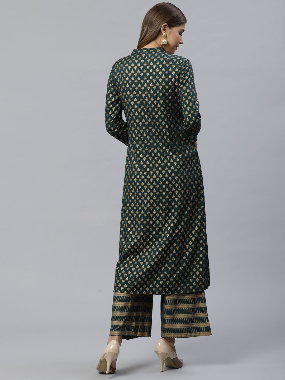 women kurta and palazzo set viscose blend