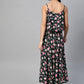 Rayon Straped Floral Printed Maxi Dress