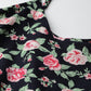 women rayon straped floral printed maxi dress