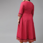 Cotton Slub Gold Printed Anarkali Kurta