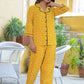 Floral Printed Night Suit (YELLOW)