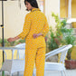 Floral Printed Night Suit (YELLOW)