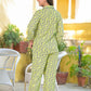 Floral Printed Night Suit (GREEN)