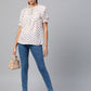 women and girls cotton crepe ruffle frill floral printed top
