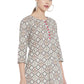 Cotton Geomatrical Printed Short Kurti (Multi)