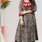 Floral Print A-line Kurta (Multicolor)