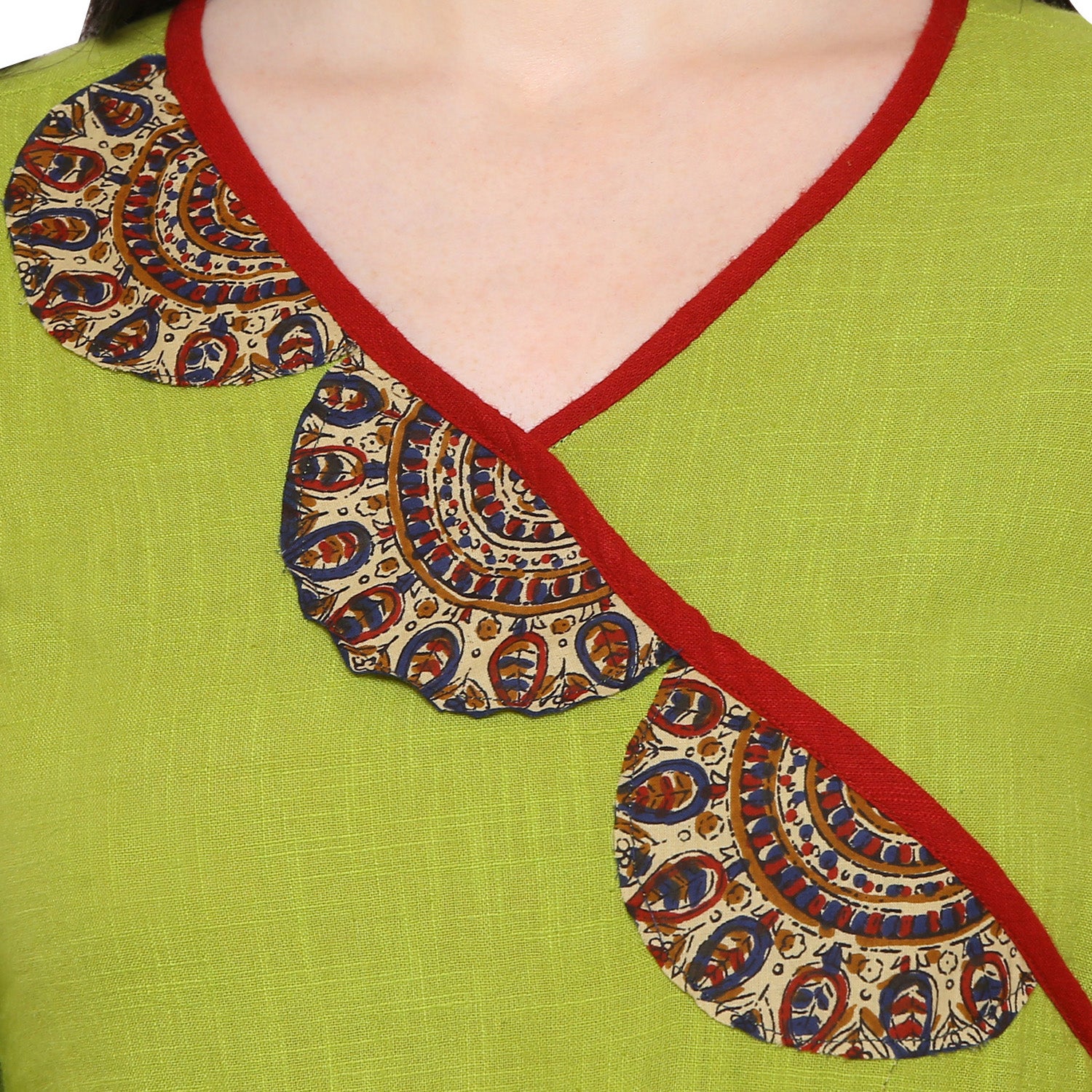  Embellished Anarkali Kurta (Green)