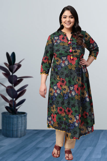 women cotton anarkali kurta