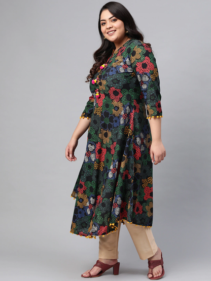 women cotton anarkali kurta