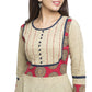  Printed Anarkali Kurta (Beige)
