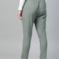  Cotton Slub Solid Regular Fit Casual Trouser Pants (GREY)