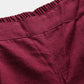  Cotton Slub Solid Regular Fit Casual Trouser Pants (MAROON)