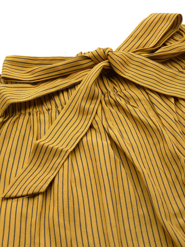 womens cotton flex stripe printed regular fit casual trouser pants
