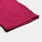 women solid cotton slub straight trouser pant