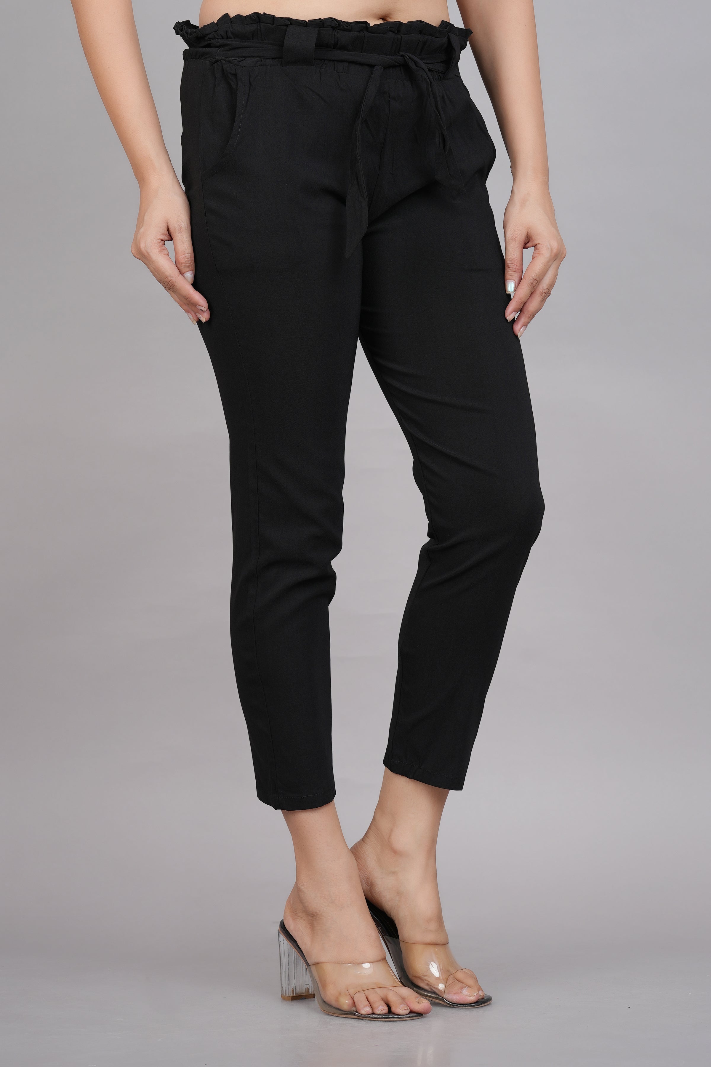 Buy Fred Perry Women Black Chequered Casual Pants Online - 755540 | The  Collective